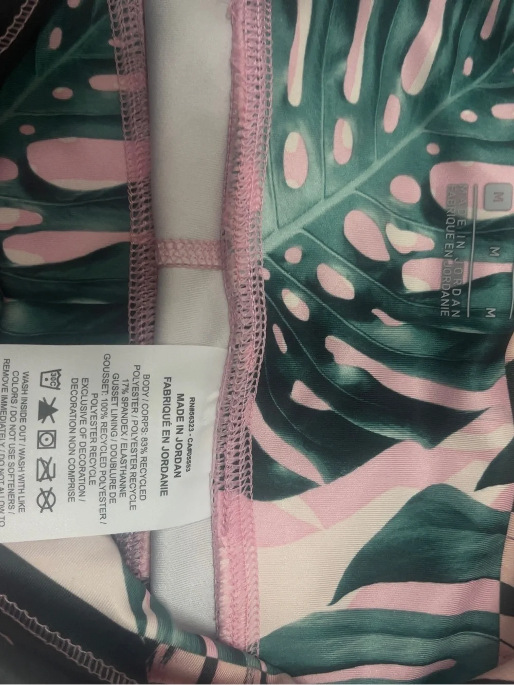 Nike Vibrant Tropical Monstera Print Leggings
